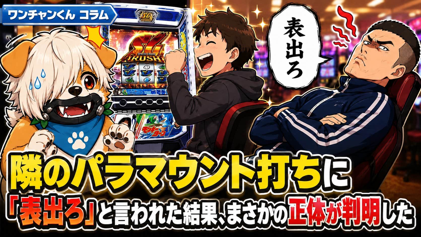 隣のパラマウント打ちに「表出ろ」と言われた結果、まさかの正体が判明した
